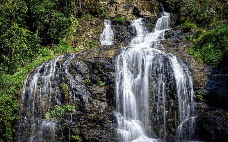 Silver waterfall