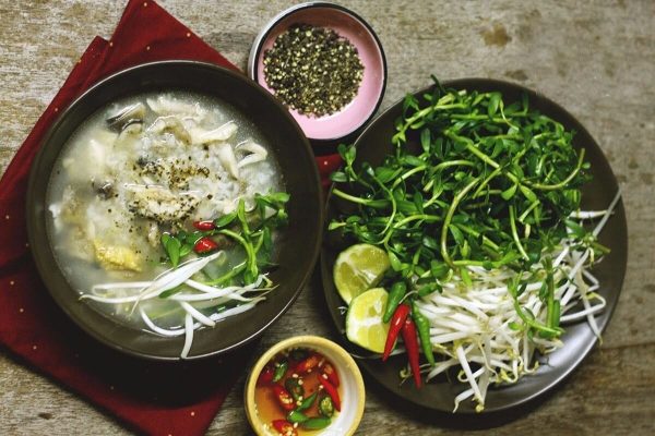 Snakehead fish rice porridge