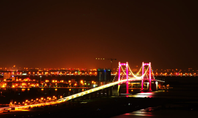 Thuan Phuoc is the longest suspension bridge in Vietnam