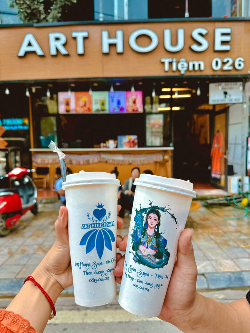 Art House SaPa - Catcat Village - Top 5 most delicious and quality milk tea shops in Sapa