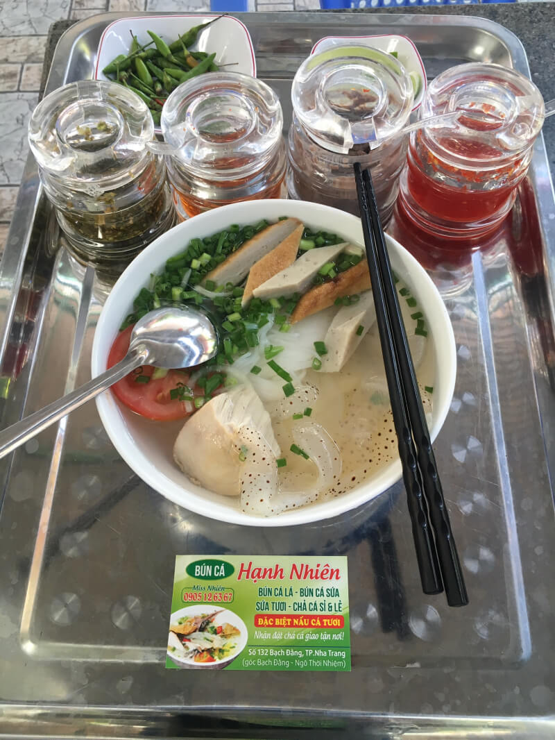 Nha Trang Hanh Nhien Fish Noodles - Top 5 fish noodle shops in Nha Trang City you must try