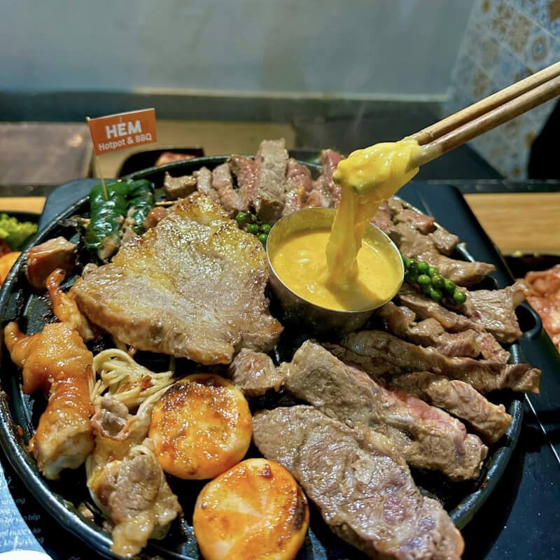 Hem Hotpot & BBQ - Top 5 most popular hot pot and grilled buffet restaurants in Nha Trang