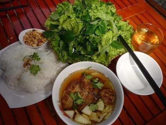Bun Cha Street - Mai Mien Bridge Street - Top 5 most wonderful culinary streets in Thai Binh City