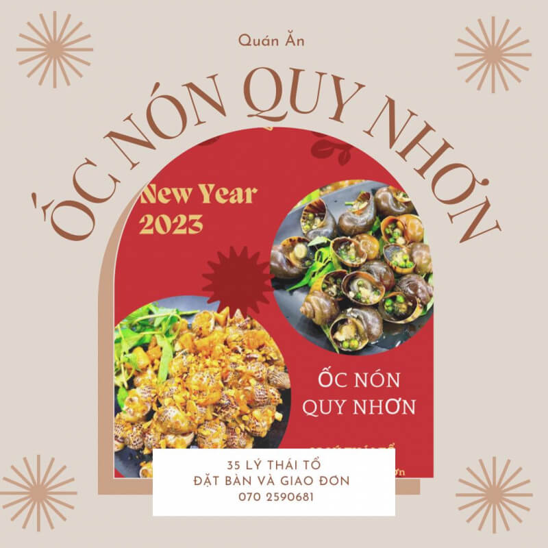 Oc Non Quy Nhon Restaurant - Top 5 best snail restaurants in Binh Dinh For You