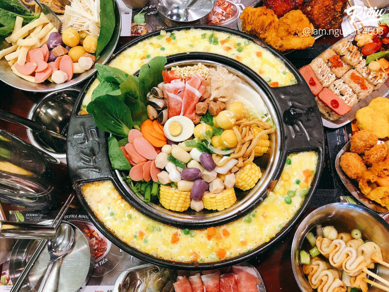 Dookki Vietnam - Top 6 places to eat the best buffet in Long Xuyen