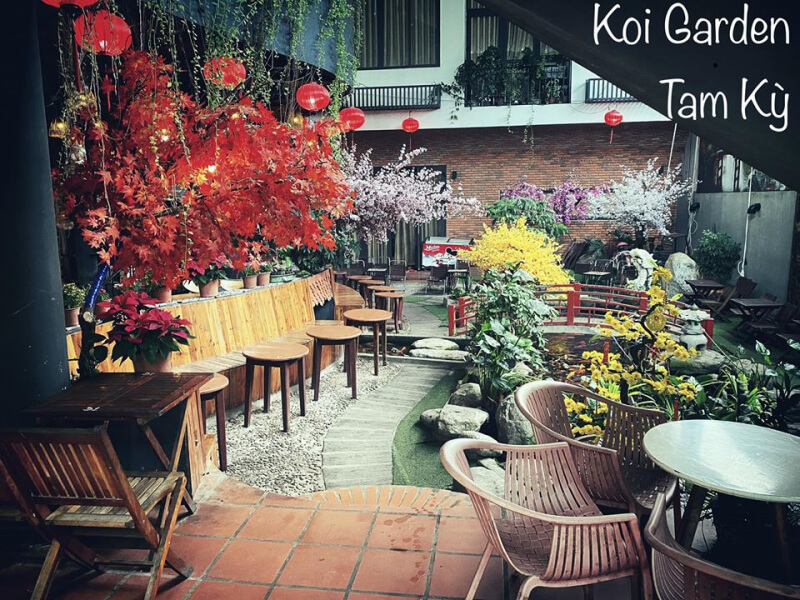 Koi Garden Coffee Tam Ky - Top 7 most beautiful garden cafes in Quang Nam
